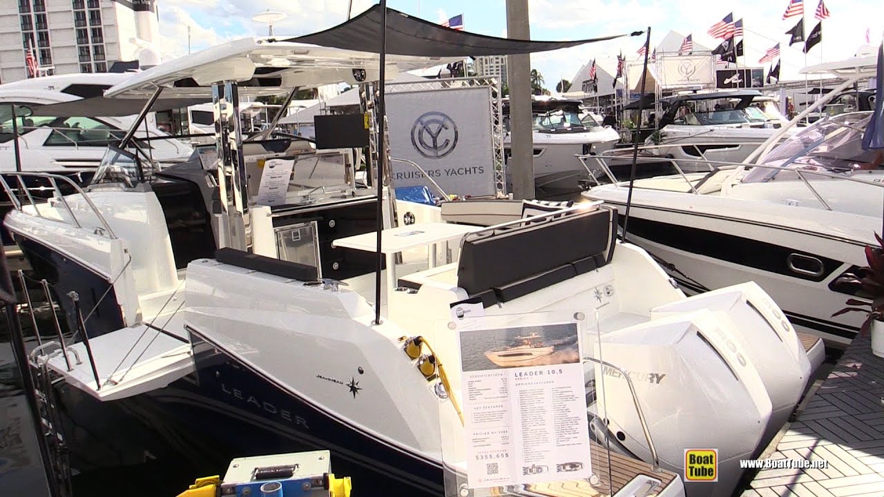 2022 Jeanneau Leader 10.5 Motor Boat - Walkaround Tour - 2021 Fort Lauderdale Boat Show