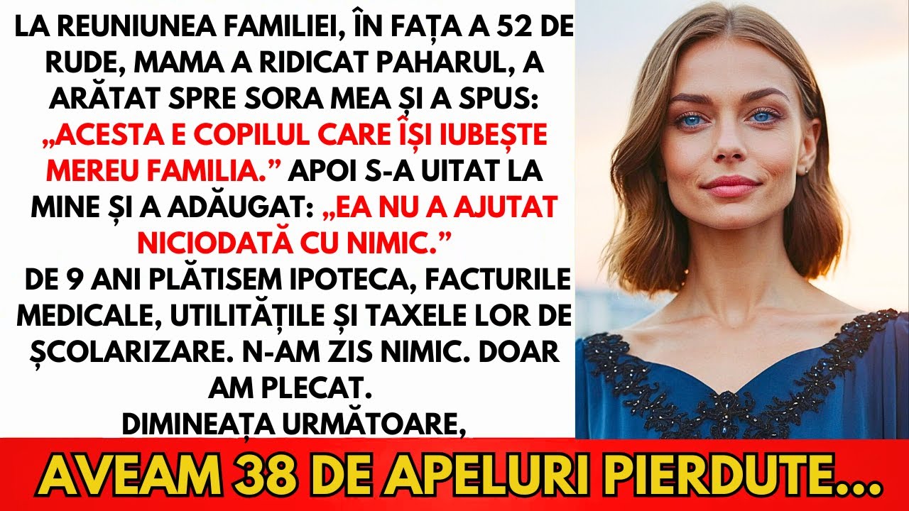 Mama A Anunțat În Fața A 52 De Oameni Că Nu I-Am Ajutat Niciodată — Apoi Am Plecat…