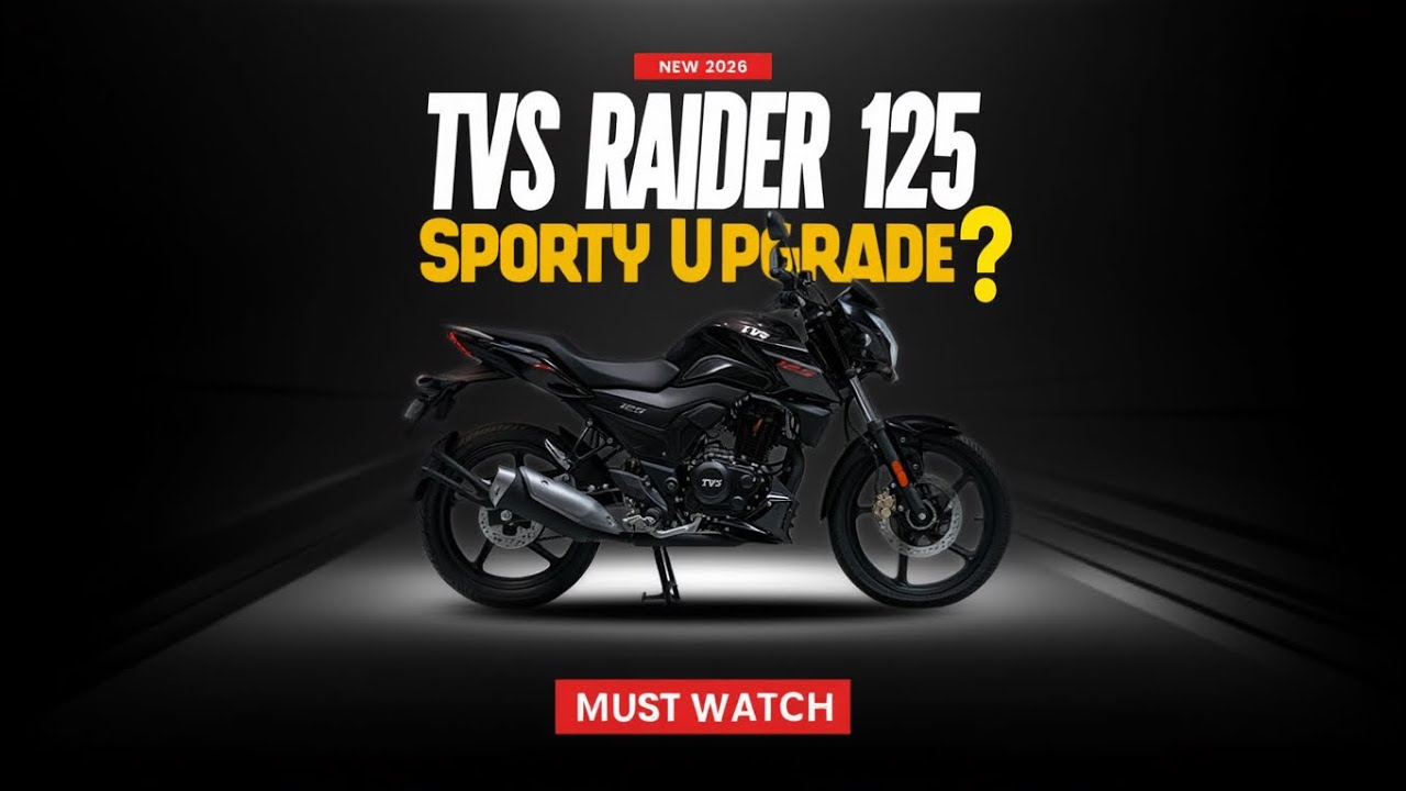 All New 2026 TVS Raider 125 Pehle Se Zyada Sporty? Full Details Inside!