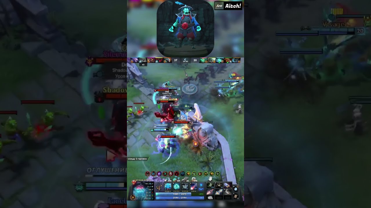 Electric Vortex Scepter Upgrade into Echo Slam combo 😱 #dota2 #shorts #stormspirit