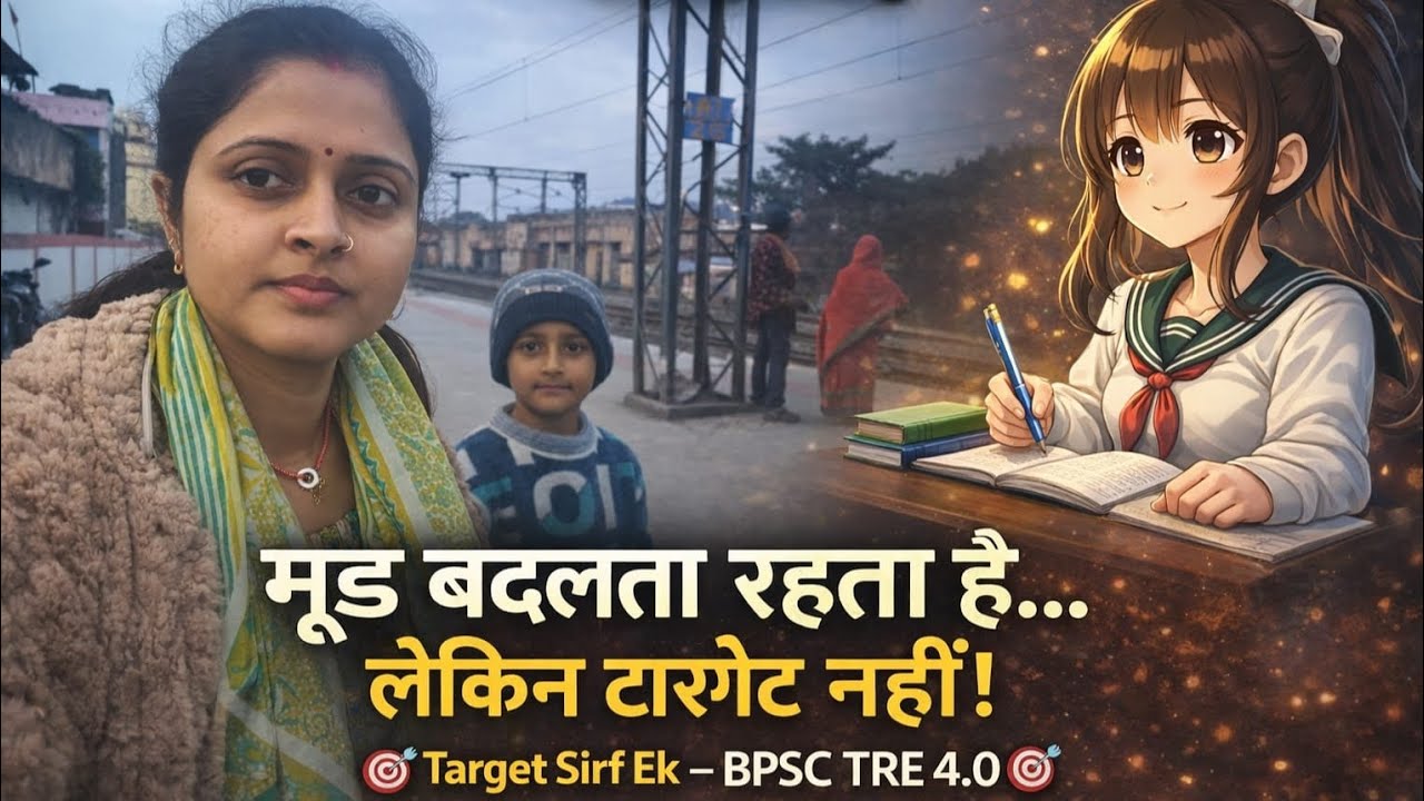 मूड बदलता रहता है… लेकिन टारगेट नहीं! | मायके आकर भी पढ़ाई जारी | BPSC TRE 4.0 Motivation