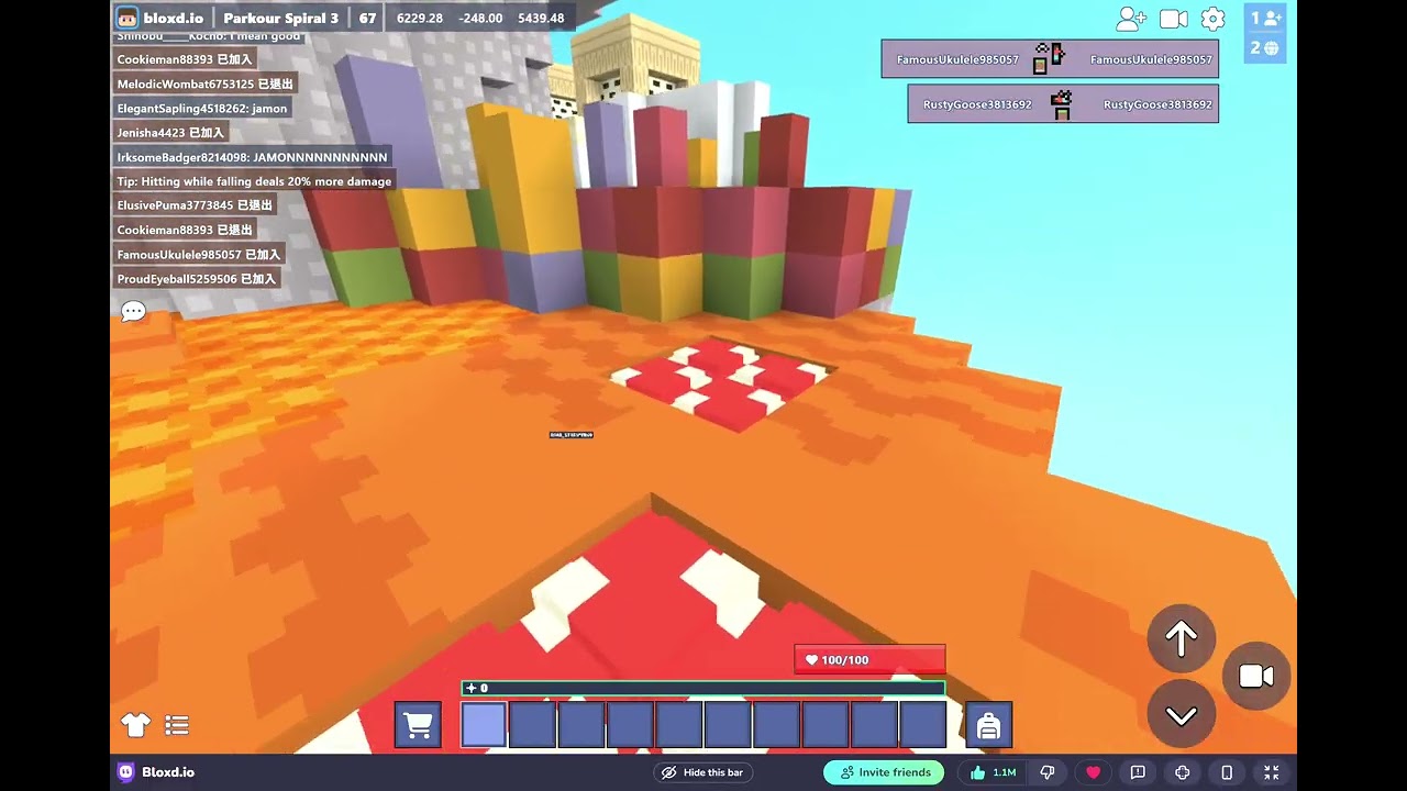 Let's play bloxd io parkour spiral Today!