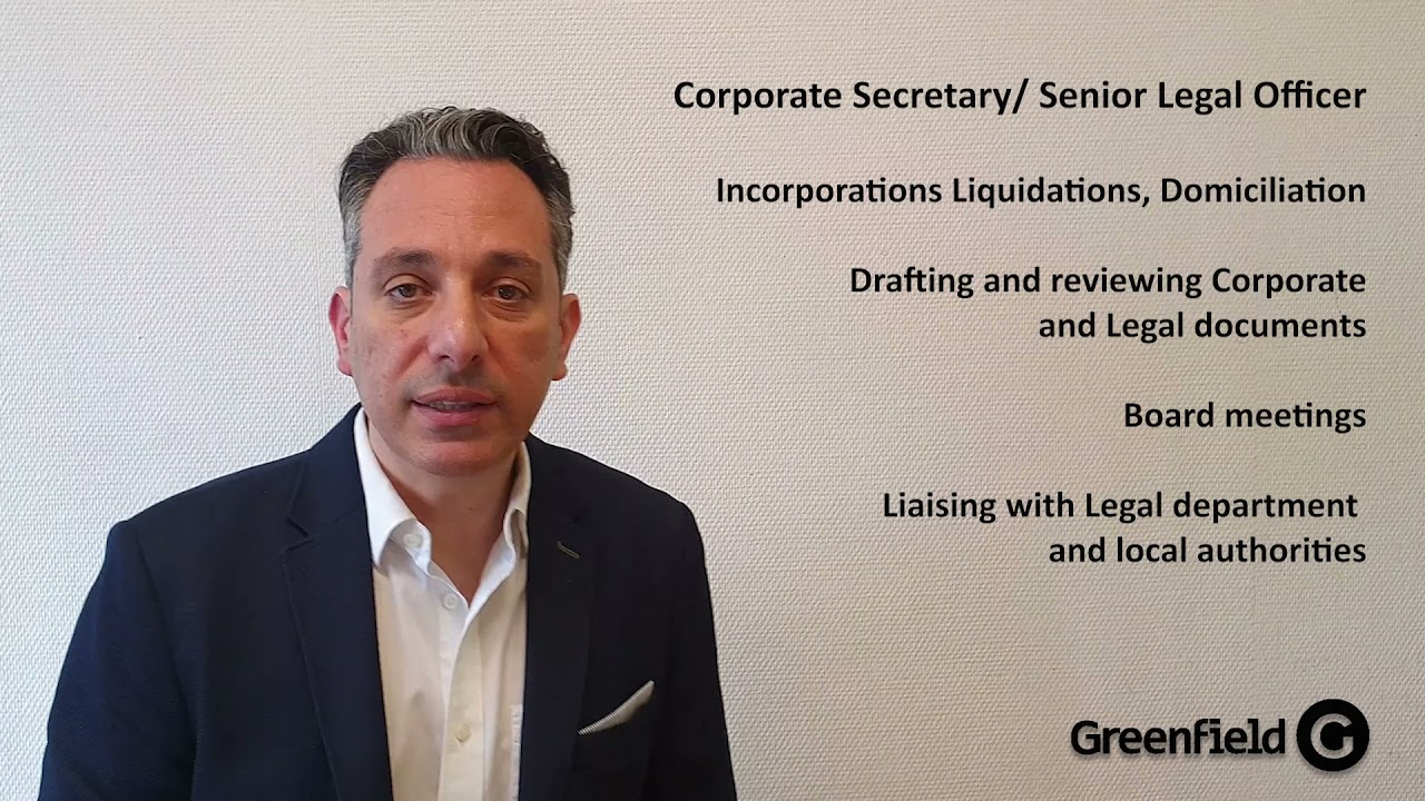 Job search: Corporate Secretary/ Senior Legal Officer