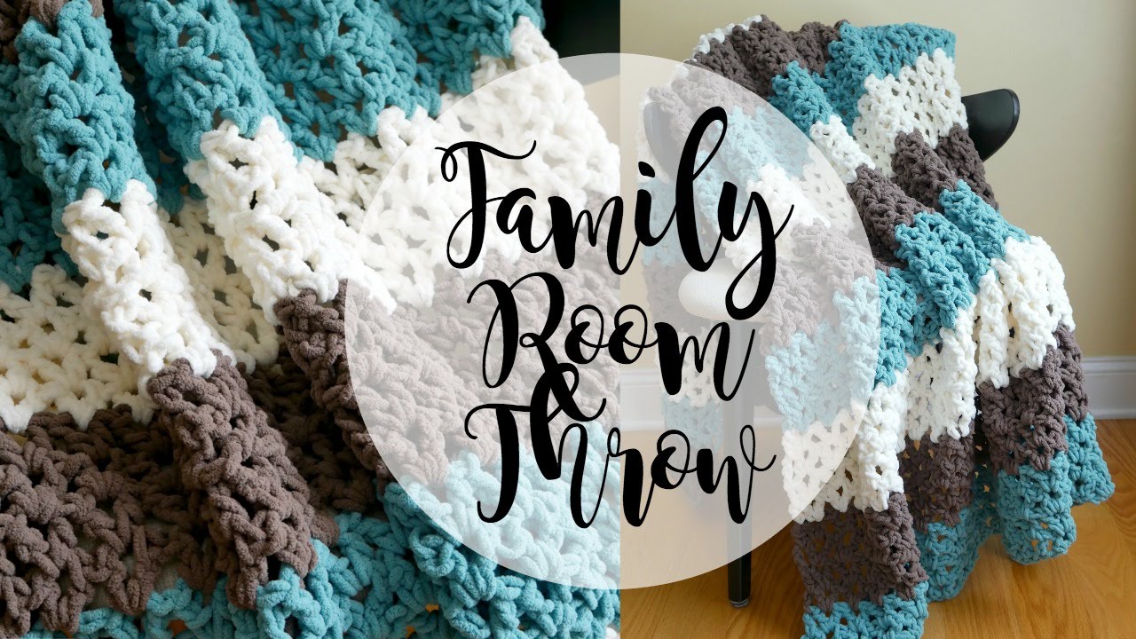 How To Crochet the Family Room Crochet Throw