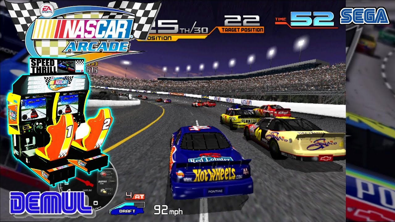 Sega NASCAR Arcade - DEMUL (New and Improved Sega Hikaru board Emulation)