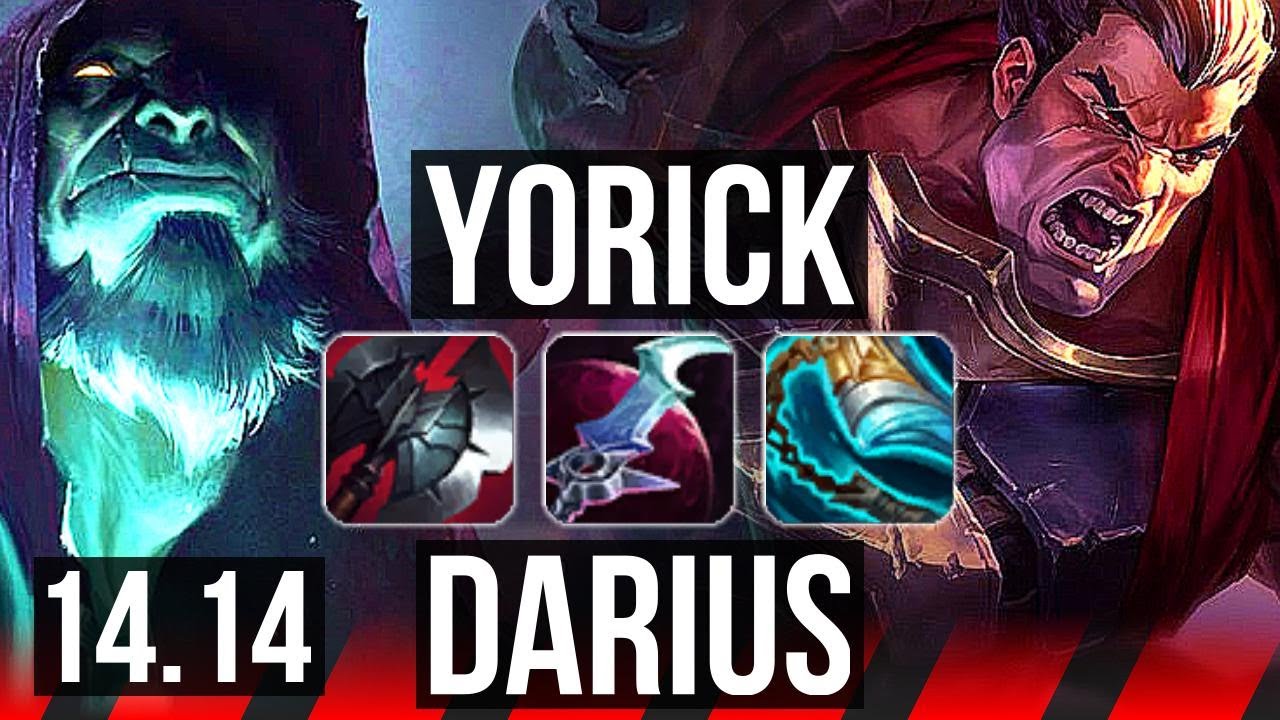 YORICK vs DARIUS (TOP) | 15/1/4, 7 solo kills, 46k DMG, 1400+ games, Legendary | EUW Master | 14.14