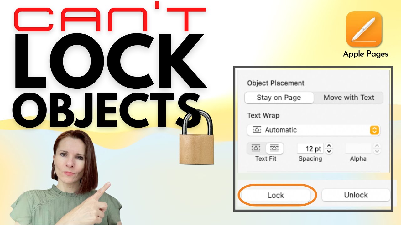 How to Lock Elements in Pages