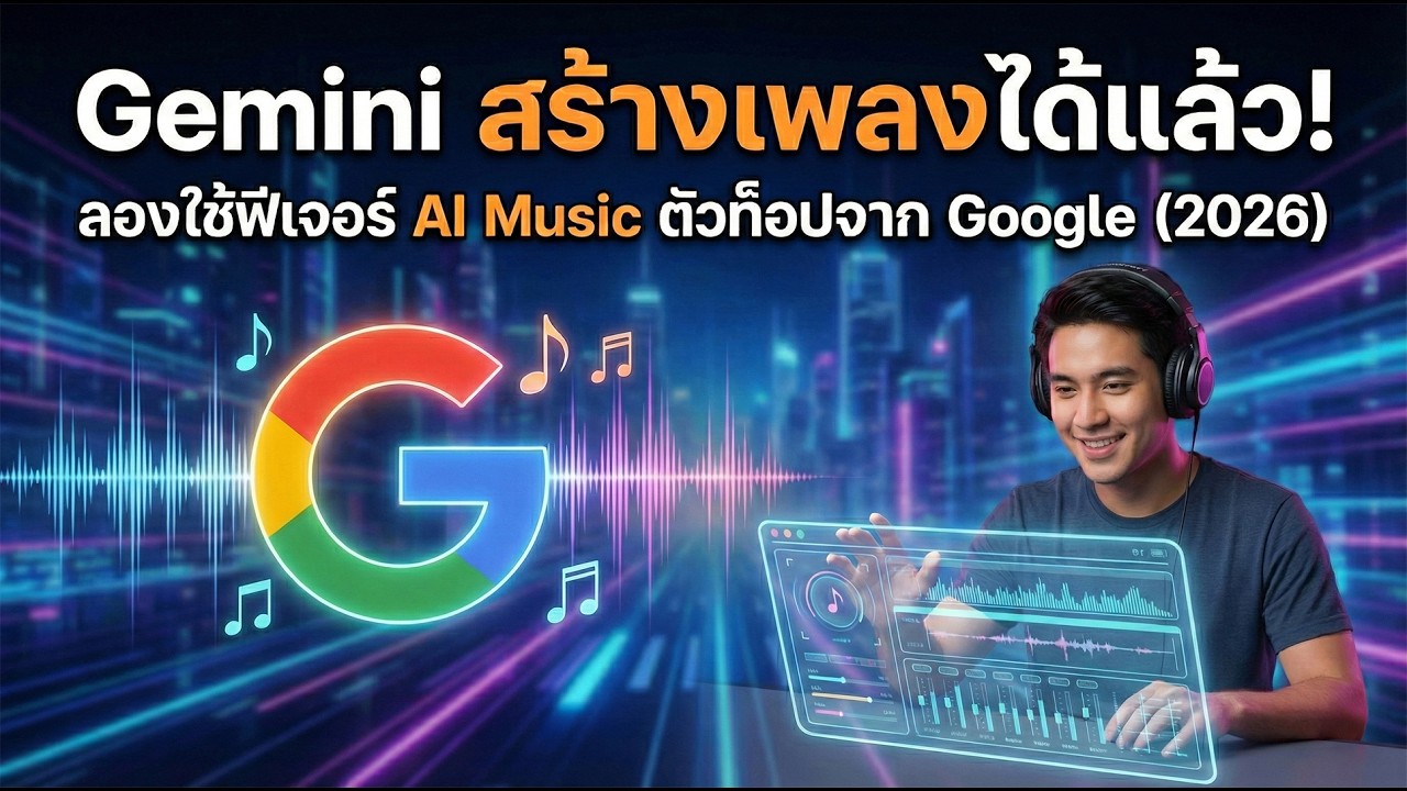 Gemini สร้างเพลงได้แล้ว! ลองใช้ฟีเจอร์ AI Music ตัวท็อปจาก Google (2026)