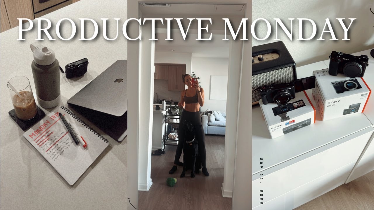 PRODUCTIVE MONDAY VLOG: busy work day, camera shopping and my current vlogging setup!