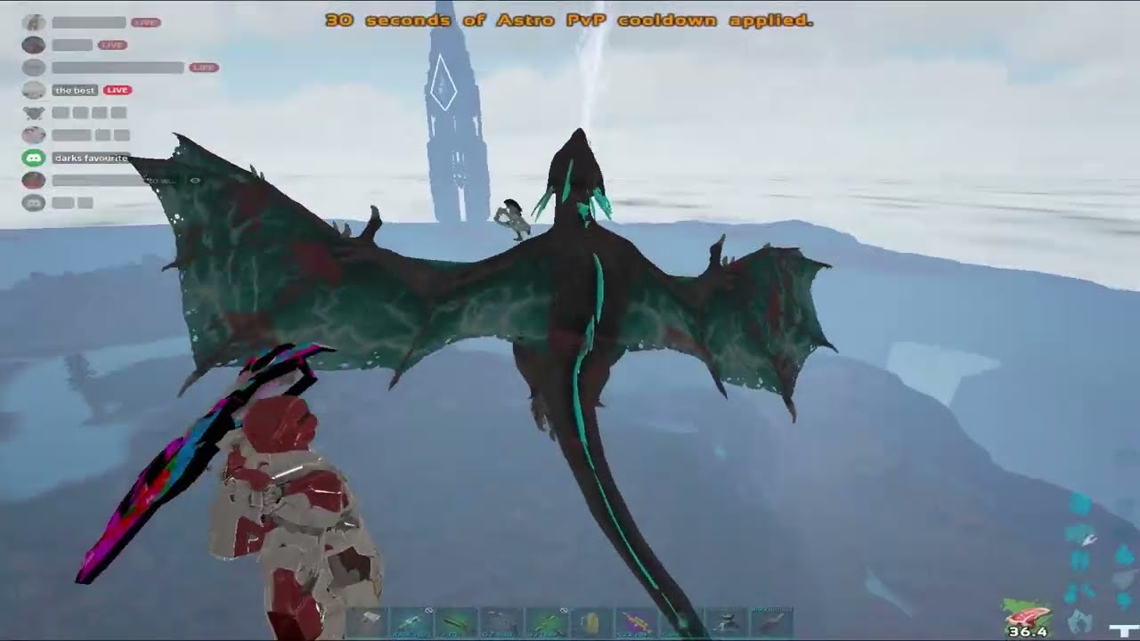PVPING ASTRO PLAYERS (SHIELD + RUN + LIGHTNING MAINS) - ARK Unofficial PVP