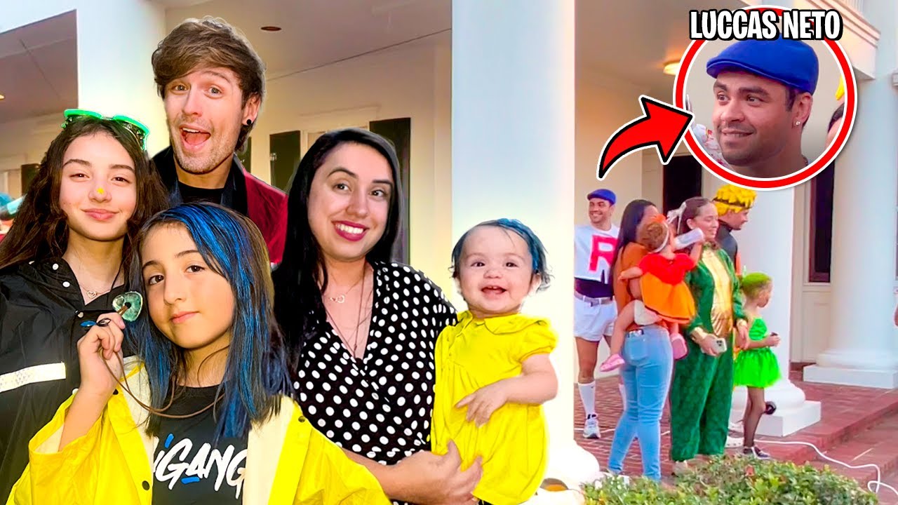 ENCONTRAMOS o LUCCAS NETO PEDINDO DOCES no HALLOWEEN em ORLANDO! HALLOWEEN 2024
