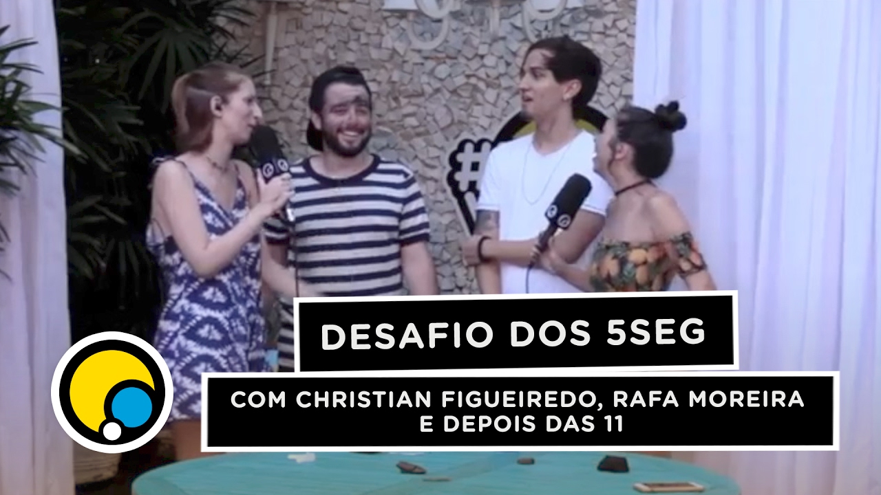 Desafio dos 5 segundos com Christian Figueiredo, Rafa Moreira e Depois das 11 #DiaDeVerao