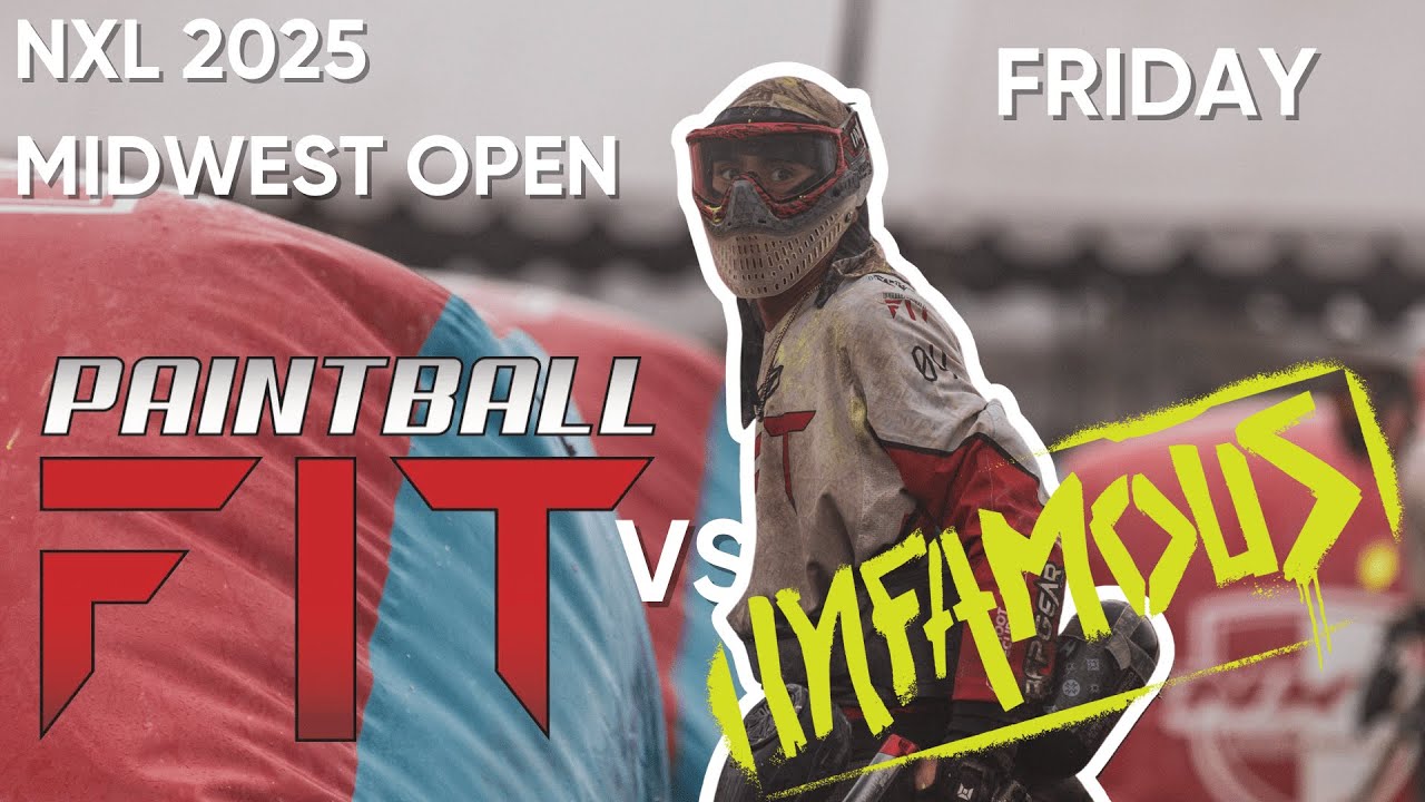 Пейнтбол FIT против Los Angeles Infamous | NXL Midwest Open — пятница, 20 июня 2025 г.