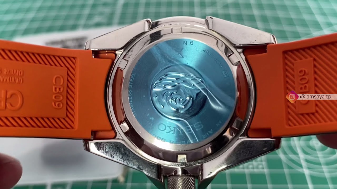 How to Install Crafter Blue Rubber Strap to Seiko Samurai SRPC07