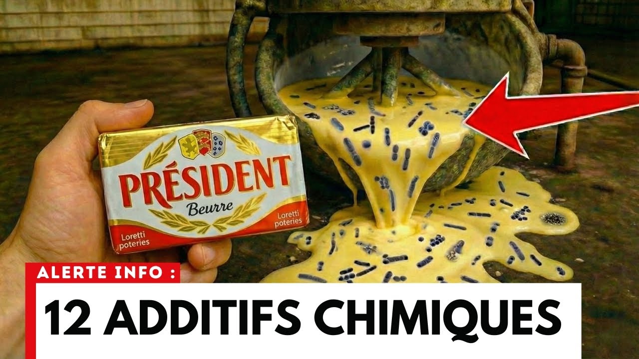 6 Beurres 'de Baratte'  Qui Contiennent 12 ADDITIFS Chimique (Président, Paysan Breton…)
