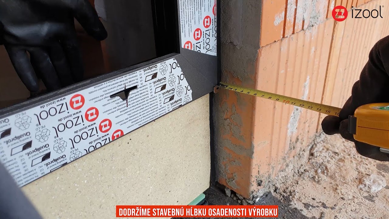Vzorová montáž sklopno - posuvných dverí izool 75 s kovaním SIEGENIA PSK 160