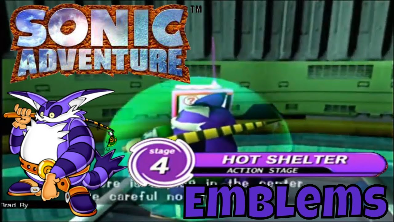 Sonic Adventure (Dreamcast) - Big the Cat: Hot Shelter (Emblems)