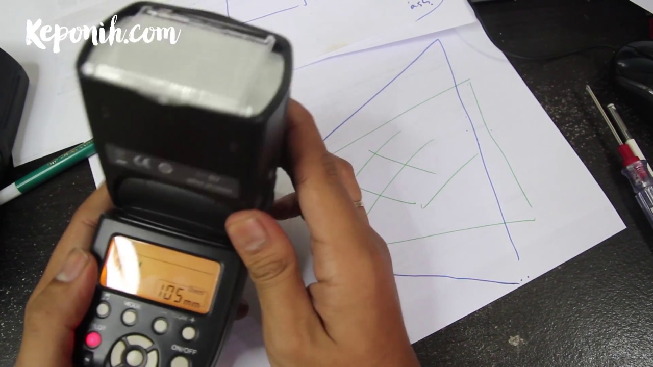 Cara pakai dan Setting Flash External