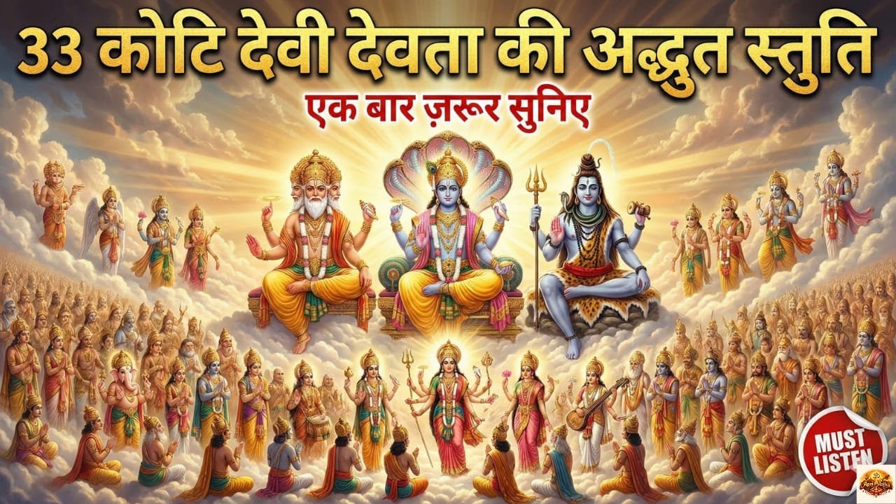 33 कोटि देवी-देवताओं की स्तुति - सम्पूर्ण देवी-देवता कृपा स्तोत्र - Most Powerful All Gods Stuti