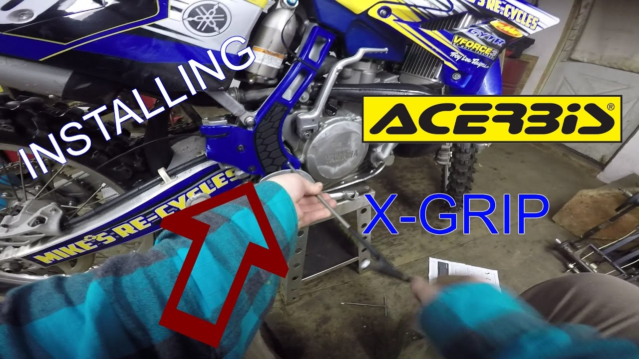 Acerbis X-Grip Frame Guards Yz250/125 Installation