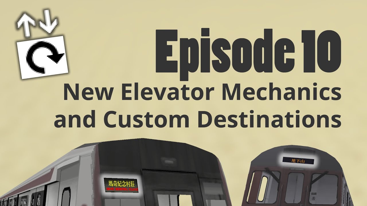 New Elevator Mechanics and Custom Destinations - Minecraft Transit Railway Tutorials Episode 10