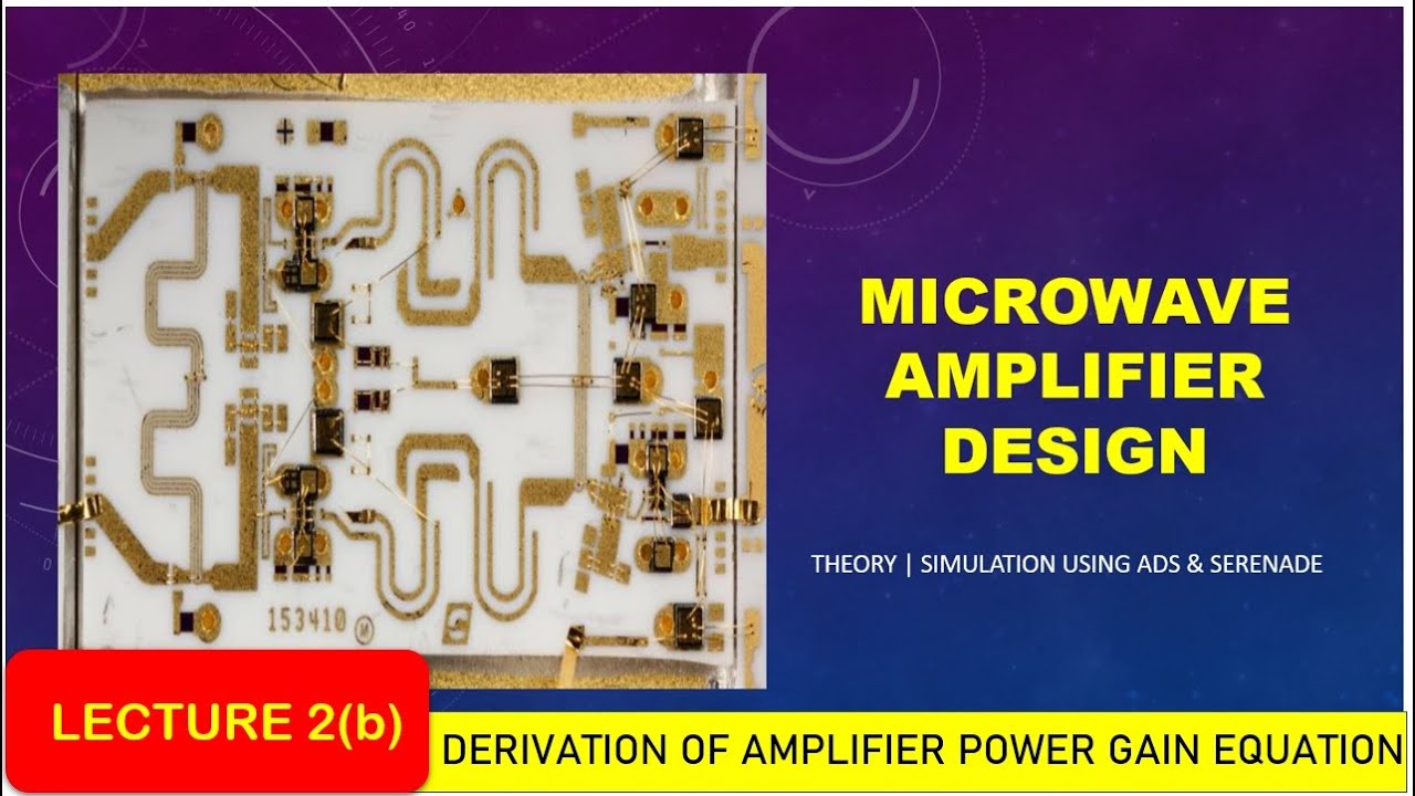 Lecture:2B|Condition when all three Amplifier power gain are equal |Microwave Amplifier Design