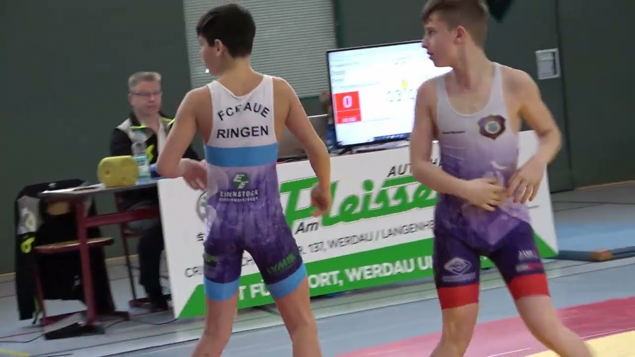 Wrestling / Ringen, LM Sachsen 2023, Jugend B, Greco, 48 kg, Boss - Hohmann