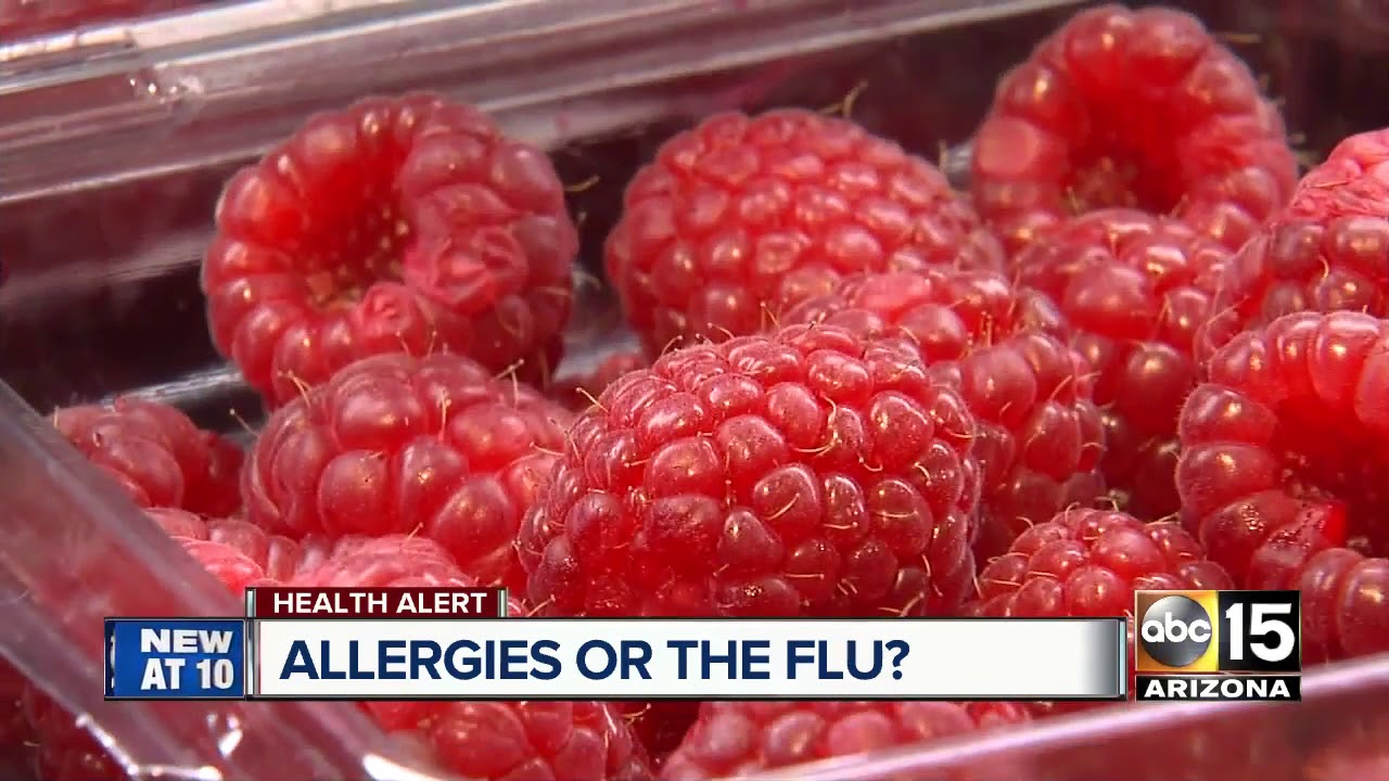 How to spot the differences between allergies and the flu