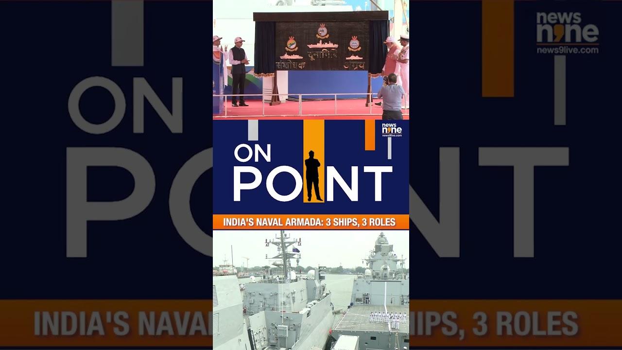India's Naval Power Gets A Boost! PM Modi Commissions 3 Made-In-India Warships