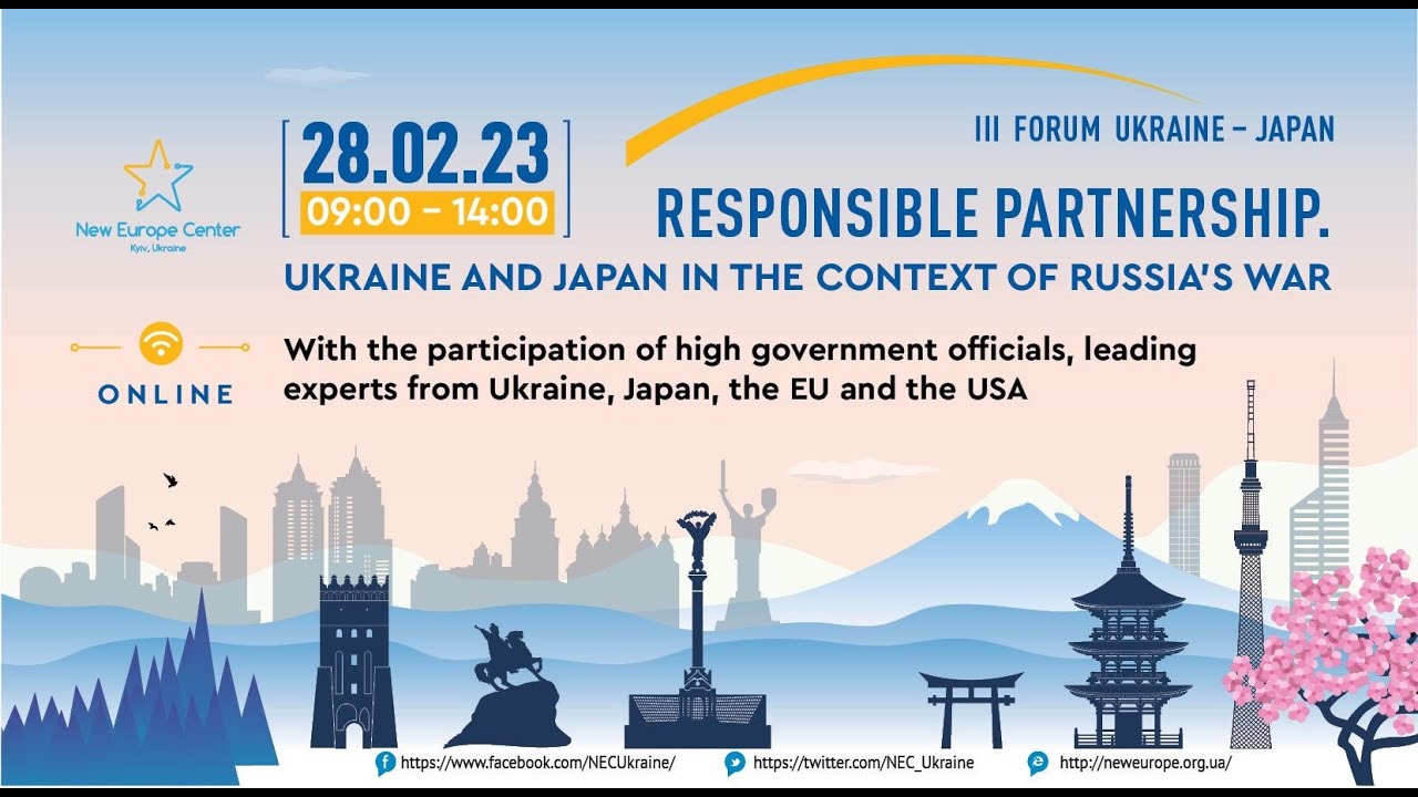 Third Ukraine-Japan Forum “Responsible partnership. Ukraine and Japan in the context of Russia’s war