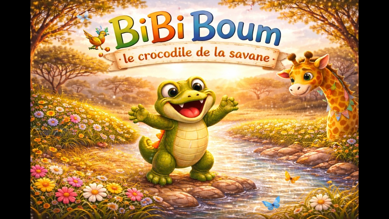 BiBi Boum le crocodile | Une histoire drôle et douce pour enfants 🌈 | Conte avant de dormir (ou pas)