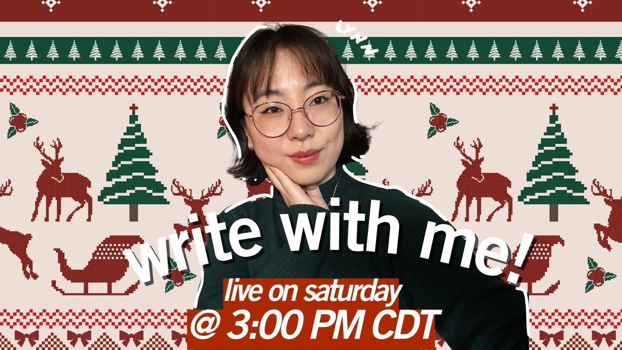 🎄 live cozy write-in // writing sprints & author chats!