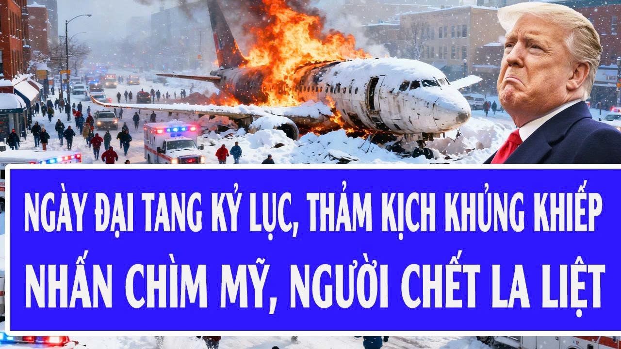 Trực tiếp quốc tế 26/1: Ngày đại tang kỷ lục, thảm kịch khủng khiếp nhấn chìm Mỹ, người chết la liệt