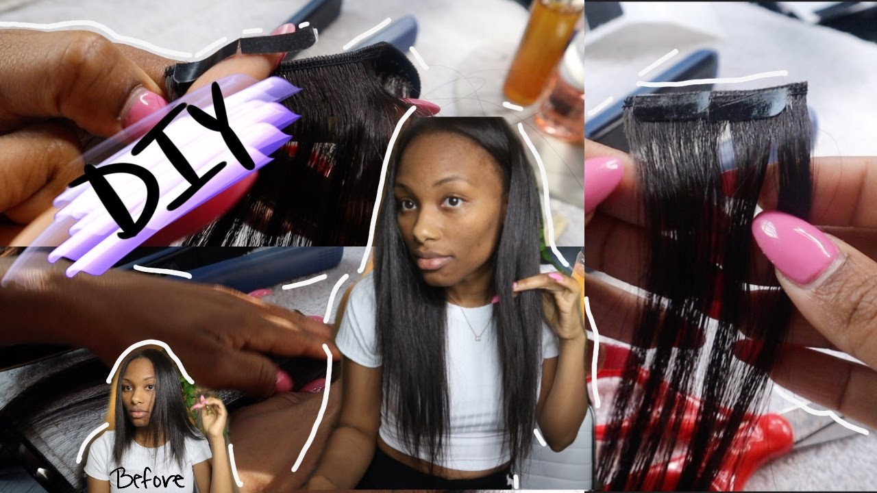 HOW TO DO TAPE IN EXTENSIONS AT HOME!! DIY