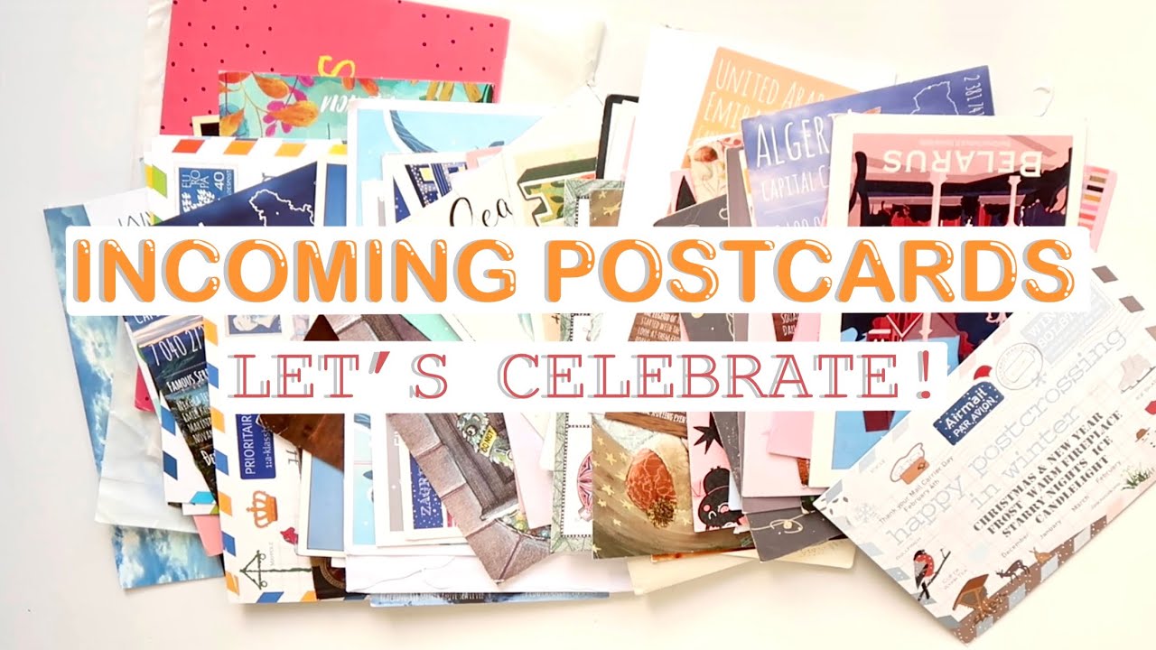 1 YEAR of incoming postcards, 10 GIVEAWAY postcards, 100th video, 1000 subscribers | WithLoveTjascha