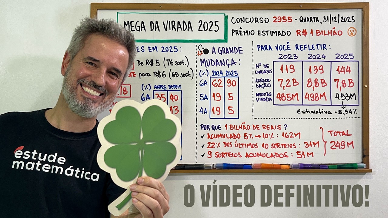 MEGA DA VIRADA 2025: o v&iacute;deo definitivo! 🍀