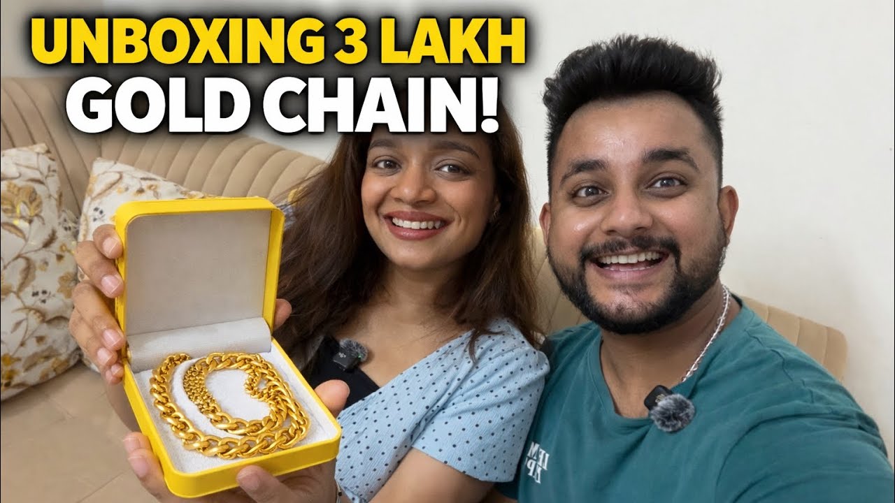 3 Lakh Ki Gold Chain Mangwa Li Bhima Gold Se Online - Chalo Unbox Karte Hai 🔥 Please Subscribe Guys🙏
