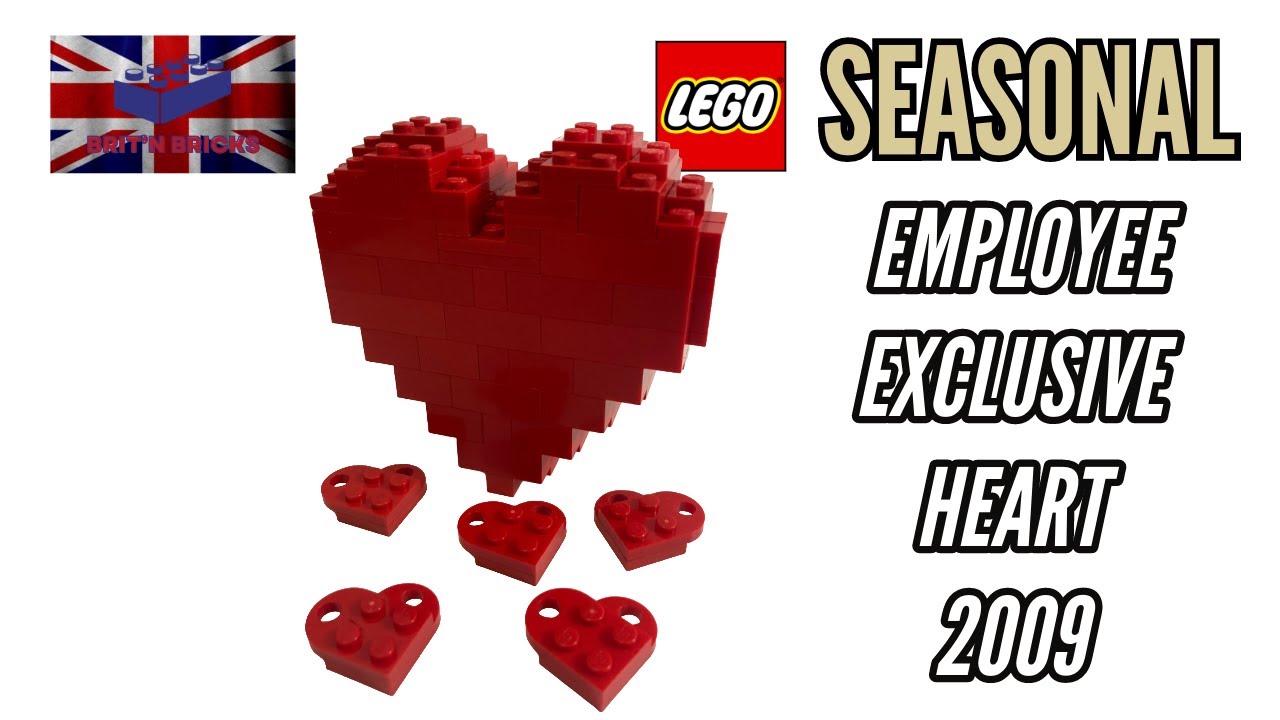 How to build the LEGO 2009 employee exclusive heart for Valentines