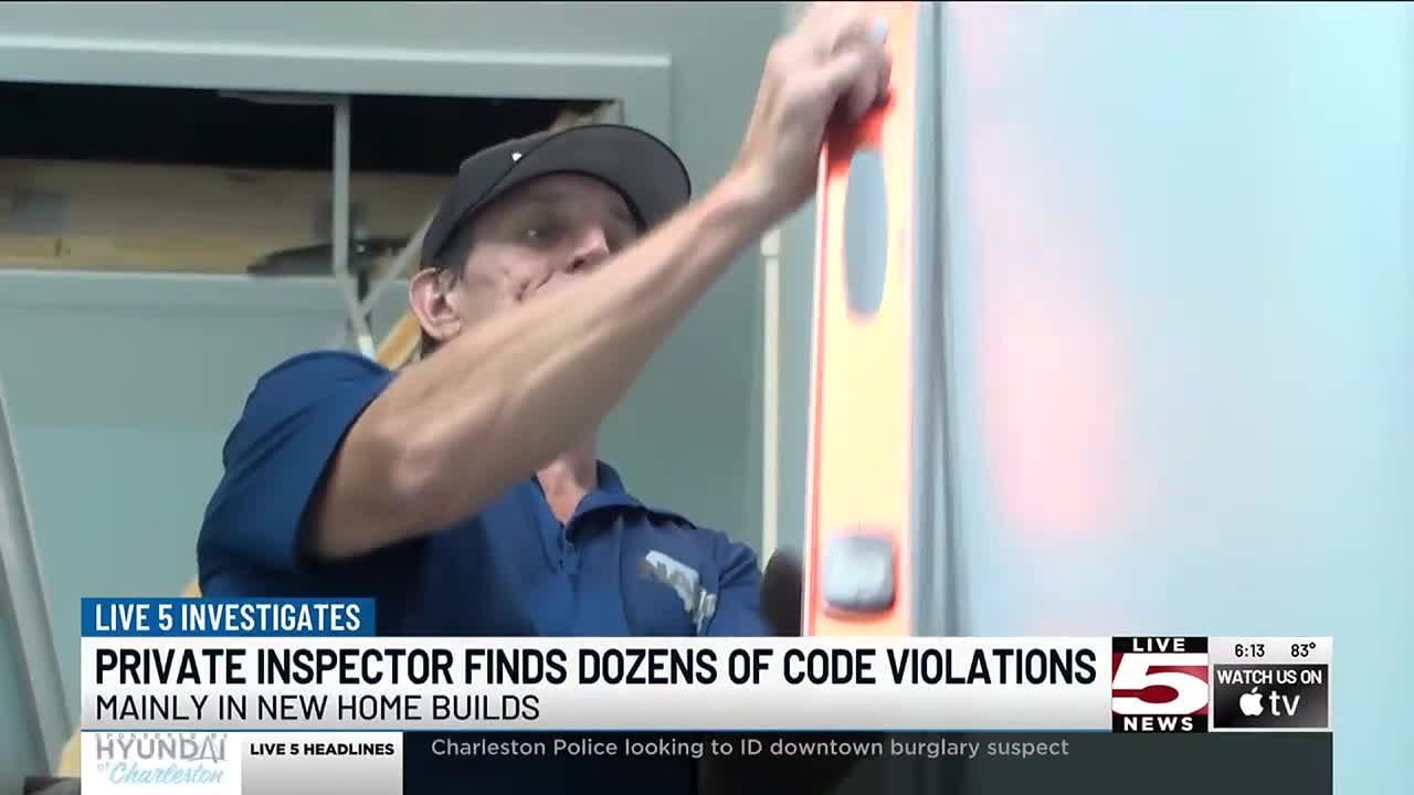VIDEO: Private inspector finds dozens of code violations mainly in new SC home builds