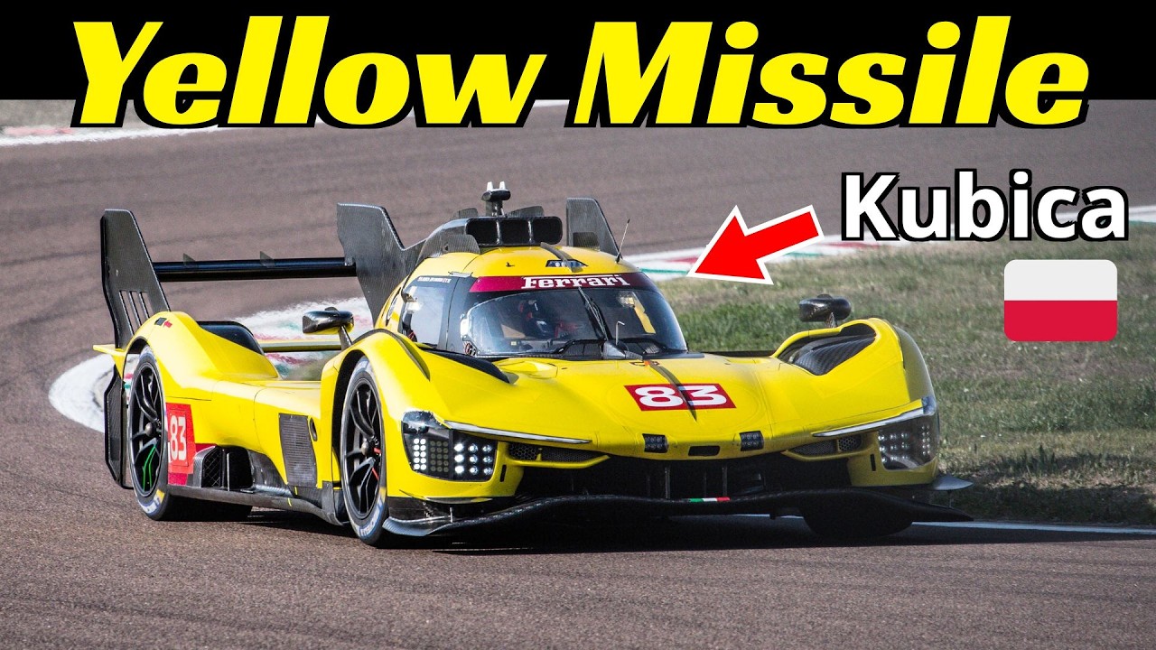 Robert Kubica returns to the wheel of the Ferrari 499P LMH, Full Yellow Missile - February 24, 2026