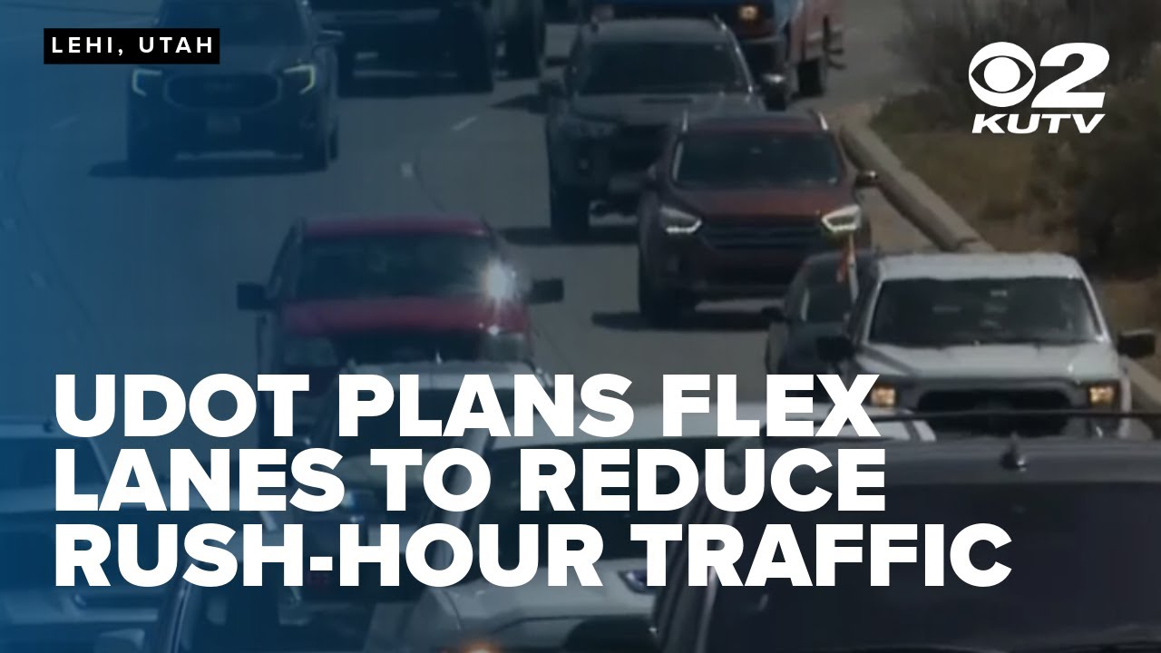 UDOT plans construction of flex lanes to reduce Pioneer Crossing rush-hour traffic