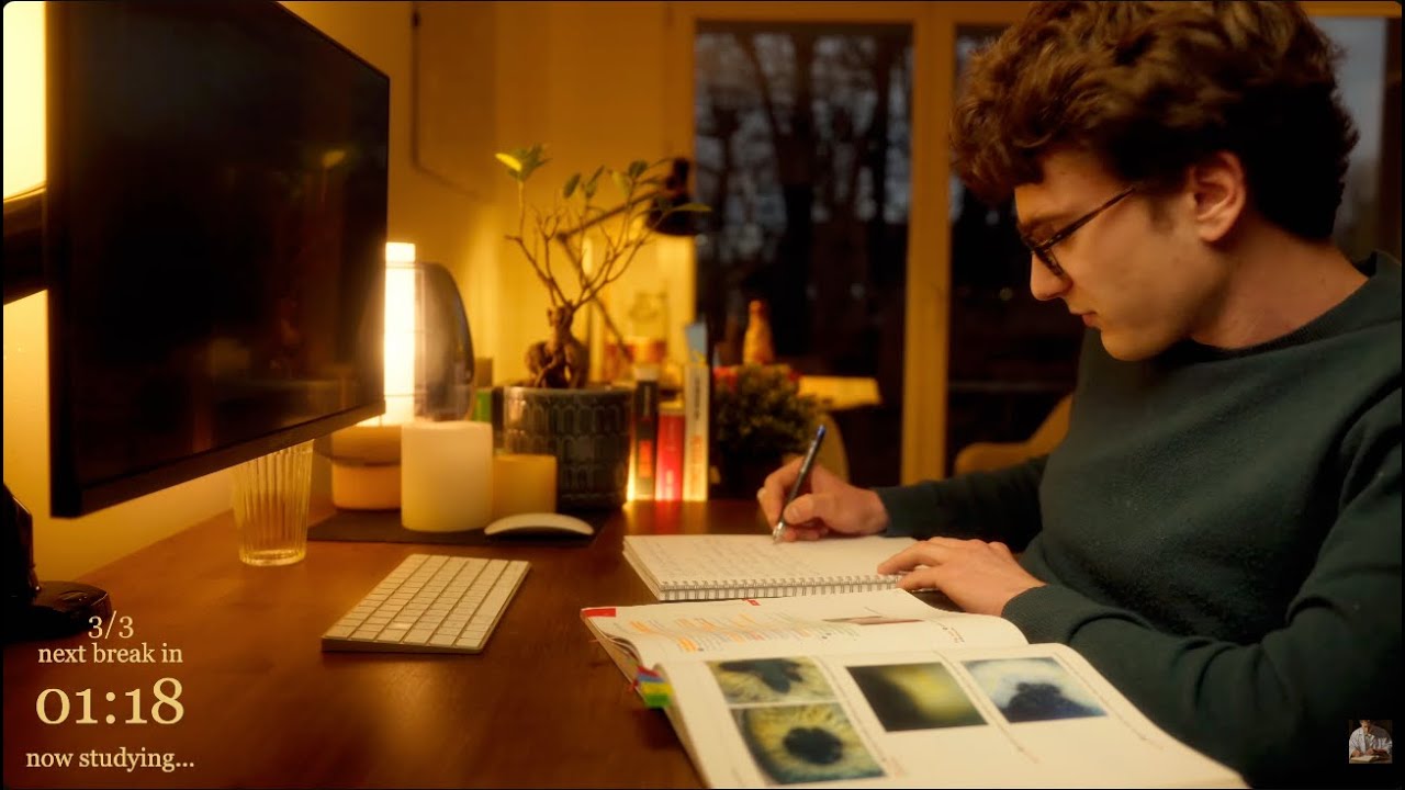 5-HOUR | Study With Me | Two breaks, No music, Deep work