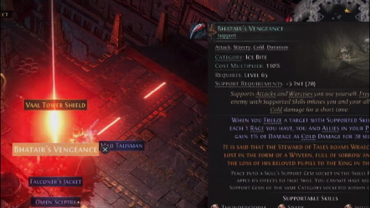 Path of Exile 2 Bhatair's Vengeance Drop Location Wolf Lineage Support Apex of Oblation