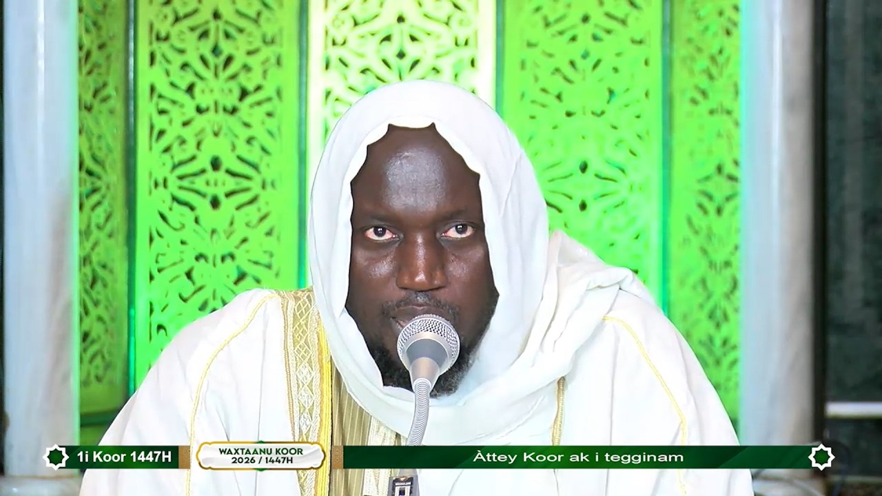 Grande Mosquée de Touba Bisup 1eel Waxtaanu Koor 1447H / 2026 GMT: Sëriñ Sulaymaan BAJAAN