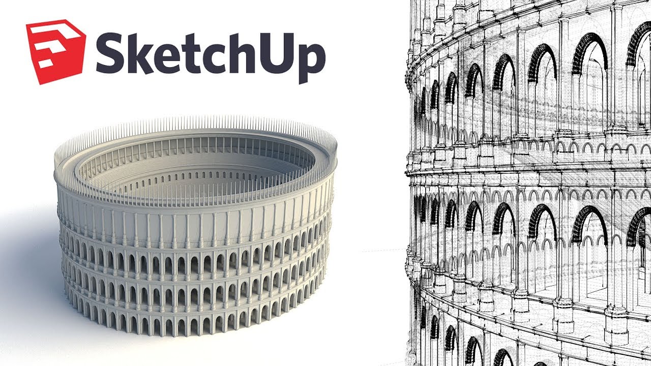 Modeling the Colosseum - World’s Greatest Architecture - Sketchup and Vray