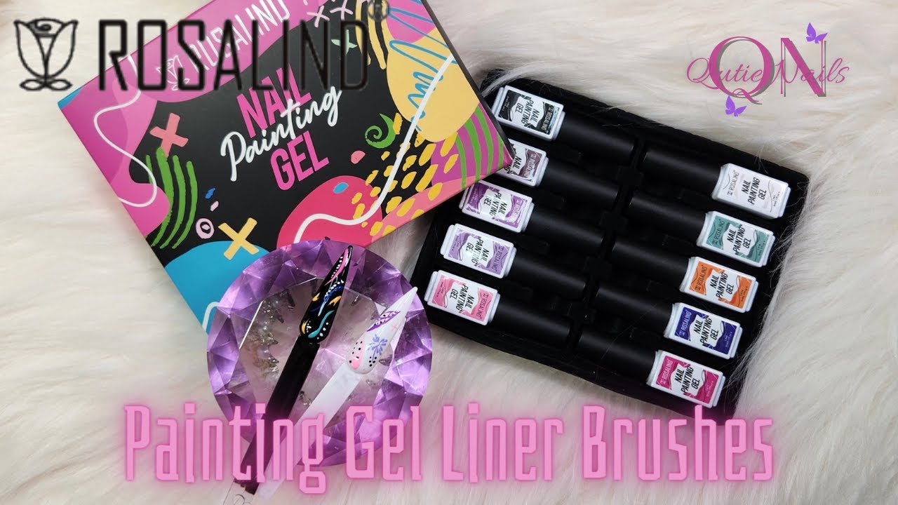 Review and Demo @RosalindOfficial Gel Paint Liners #qutienails