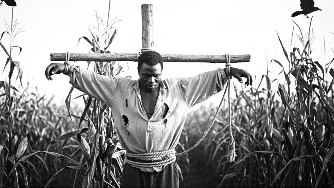 The master tied a giant slave up as a scarecrow - 4 days later he disappeared and shocked everyone