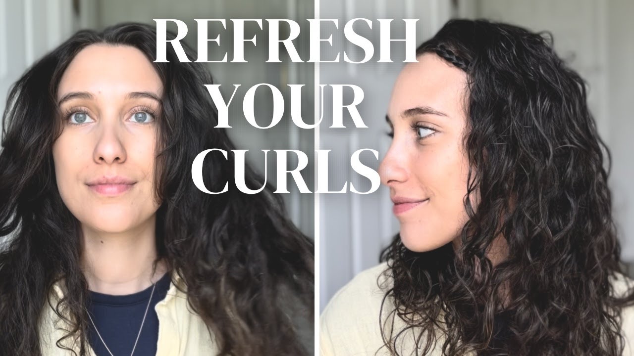 How to refresh your 2nd day curls + Braided Hairstyle