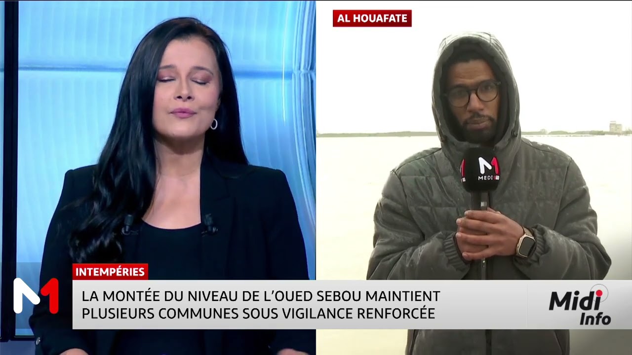 Montée des eaux de l’oued Sebou : le point sur la situation avec l'envoyé spécial de MEDI1TV