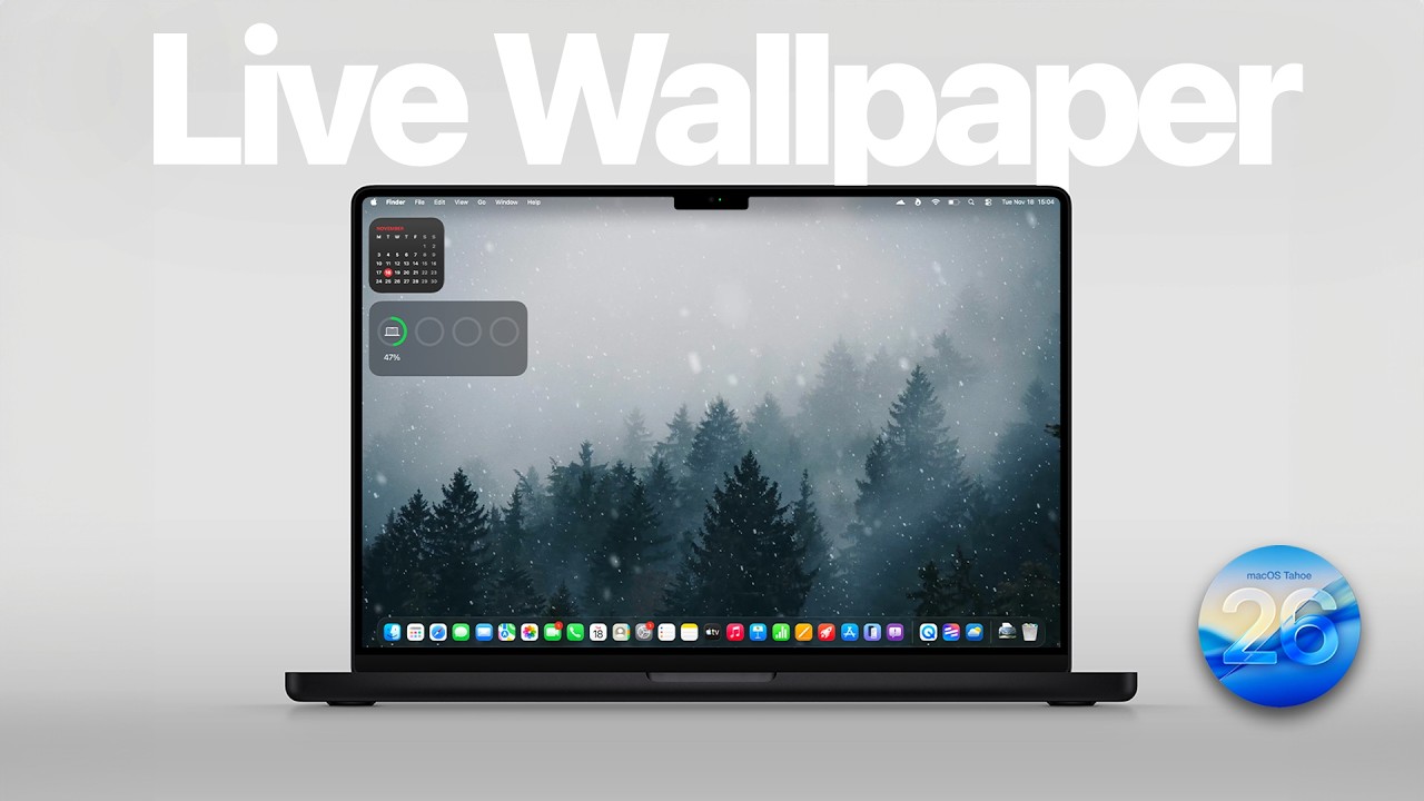 Как настроить живые обои на Mac!